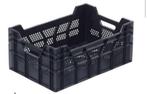 Zwarte stabelbare kratten zeer stevig, 40 tot 60 cm, 50 tot 75 cm, Minder dan 35 cm, Ophalen of Verzenden