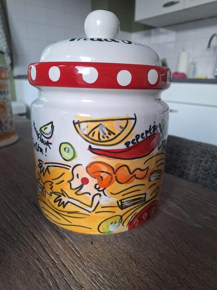 Blond Amsterdam Voorraadpot - Pasta, Huis en Inrichting, Keuken | Potten en Pannen, Zo goed als nieuw, Pot, Bus of Blik, Overige materialen