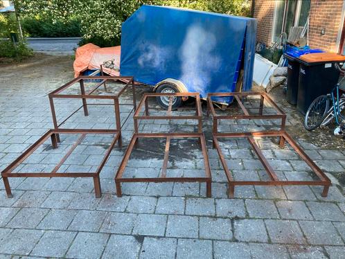 Standaards en pellets voor IBC’s, Tuin en Terras, Regentonnen, Gebruikt, Metaal, 150 liter of meer, Ophalen
