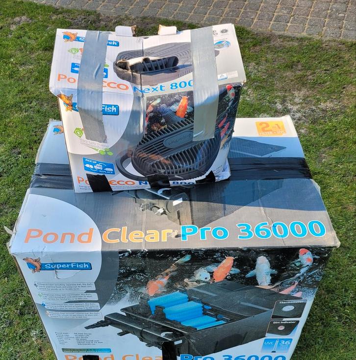 Superfish Pond Clear Pro 36000 Vijverfilter met UVC en pomp, Tuin en Terras, Vijver-toebehoren, Zo goed als nieuw, Vijverfilter