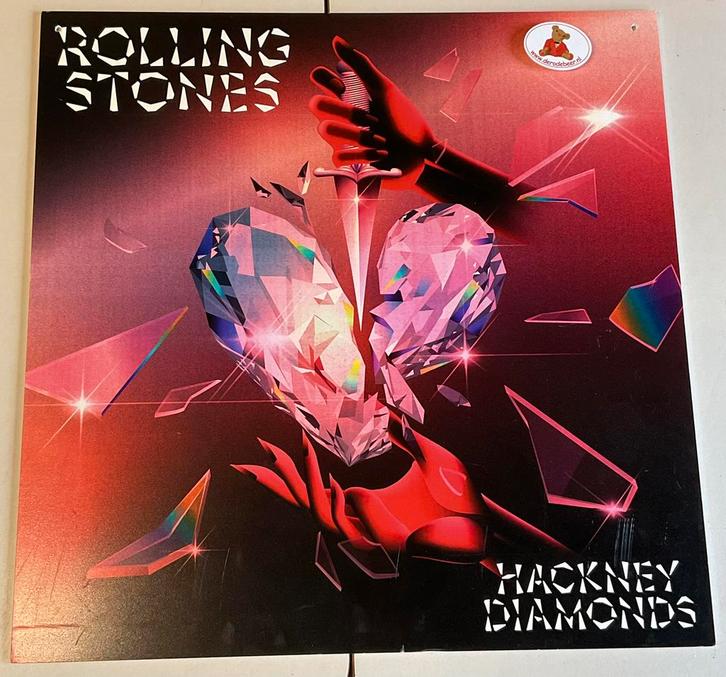 Rolling Stones Hackney Diamonds promo bord, Verzamelen, Posters, Zo goed als nieuw, Muziek, Vierkant, Ophalen