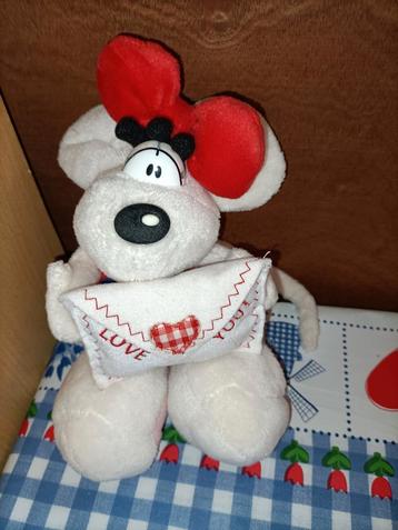 Diddlina knuffel met envelop "I love you" 25 cm groot  beschikbaar voor biedingen