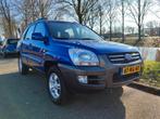 Kia Sportage 2.7 4WD AUT 2005 Blauw, Auto's, Automaat, Zwart, Blauw, Bedrijf