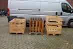 opslagkisten / houten transportkrat / kist / palletkist, Doe-het-zelf en Verbouw, Kratten en Dozen, 60 cm of meer, Zo goed als nieuw