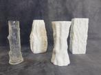 set 4 Vintage Ingrid Glashütte boomschors Glas Vaas Art ´70, Antiek en Kunst, Ophalen of Verzenden