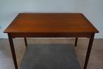 Vintage Mid century eettafel uitschuifbaar jaren 50/60, Ophalen, 100 tot 150 cm, ., 50 tot 100 cm