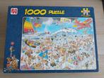 Jan van Haasteren puzzel op het strand 1000 stuks, Hobby en Vrije tijd, Denksport en Puzzels, Ophalen of Verzenden, Zo goed als nieuw