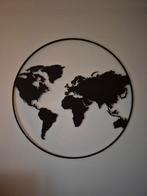 Metalen wereldbol zwart - diameter 110 cm, Ophalen of Verzenden, Zo goed als nieuw