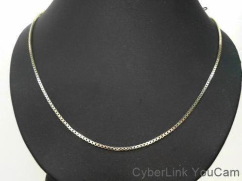 320370 14k Gouden Venetiaans Schakel Collier 55cm Lang, Sieraden, Tassen en Uiterlijk, Kettingen, Zo goed als nieuw, Goud, Goud