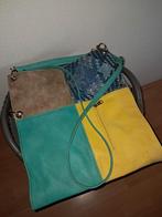Stoere Italiaanse tas, 37×40, Sieraden, Tassen en Uiterlijk, Tassen | Damestassen, Ophalen of Verzenden, Zo goed als nieuw, Geel