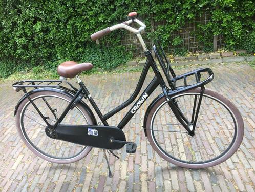Oma Crown fiets, 28 inch, met slot, verlichting, rekje voor, Fietsen en Brommers, Fietsen | Dames | Omafietsen, Gebruikt, 50 tot 53 cm