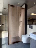 HSK douchewand houtlook met glas, Ophalen, Nieuw, Chroom, Douche