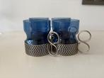 Iittala Tsaikka 4 blauwe theeglazen, Huis en Inrichting, Keuken | Servies, Ophalen of Verzenden, Overige stijlen, Kop(pen) en/of Schotel(s)