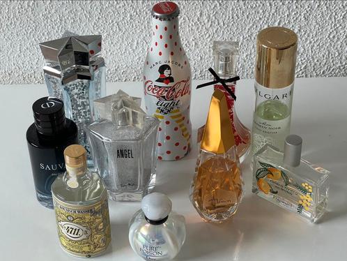 10 Flessen Parfum Gevuld en Leeg, Verzamelen, Parfumverzamelingen, Zo goed als nieuw, Parfumfles, Gevuld, Verzenden