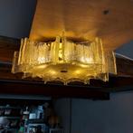 Vintage ijsglas plafondlamp Kaiser Leuchten, Ophalen, Gebruikt, Glas, Onbekend
