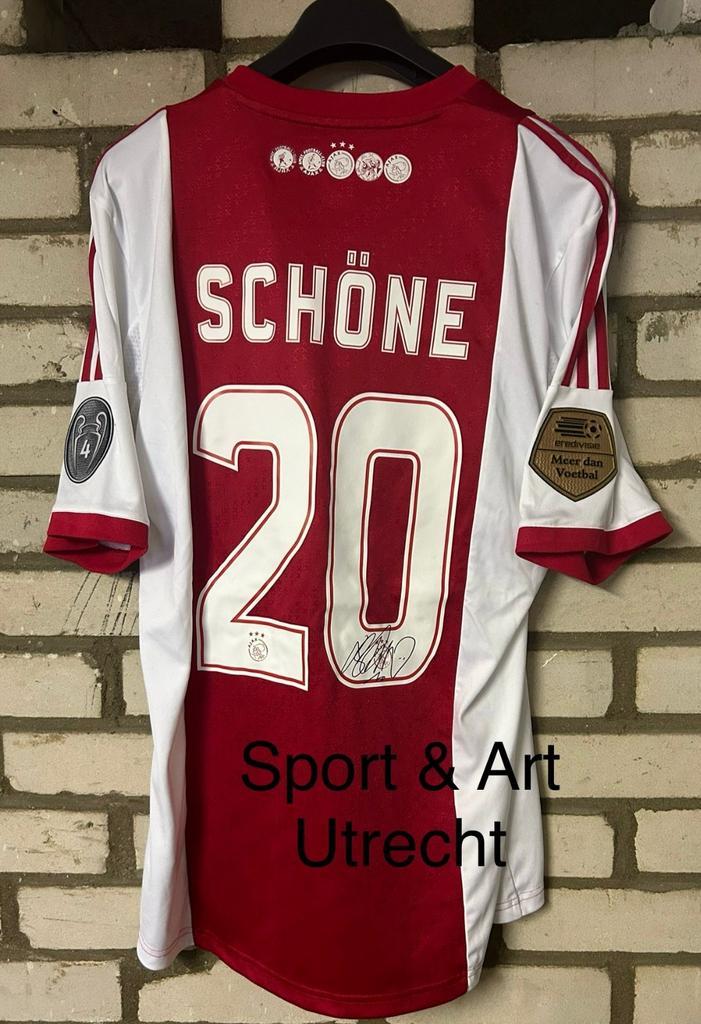 Ajax thuis shirt 2012/2013 Lasse Schöne gesigneerd, Verzamelen, Sportartikelen en Voetbal, Zo goed als nieuw, Shirt, Ophalen of Verzenden