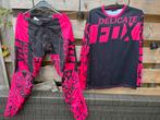Z.g.n. Crosspak roze zwart fox, Motoren, Kleding | Motorkleding, Ophalen, Tweedehands, Motorcrosskleding