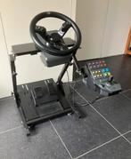 Logitech stuur, pedalen, bedieningspaneel en frame/standaard, Spelcomputers en Games, Ophalen, Gebruikt, Stuur of Pedalen