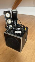 Logitech Z-4 2.1 speakerset Subwoofer +2 satellieten+control, Ophalen, Gebruikt