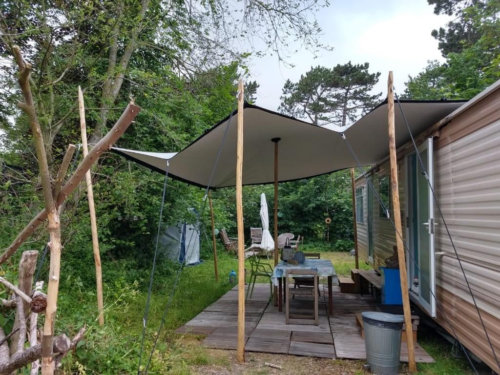 Zonnige stacaravan te huur op Bakkum, Caravans en Kamperen, Verhuur