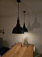 Zwarte industriële lampen, Huis en Inrichting, Lampen | Hanglampen, Gebruikt, Ophalen, 75 cm of meer
