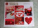 Puzzel - Lovely Red Hearts, Hobby en Vrije tijd, Denksport en Puzzels, Ophalen of Verzenden, 500 t/m 1500 stukjes, Legpuzzel, Zo goed als nieuw