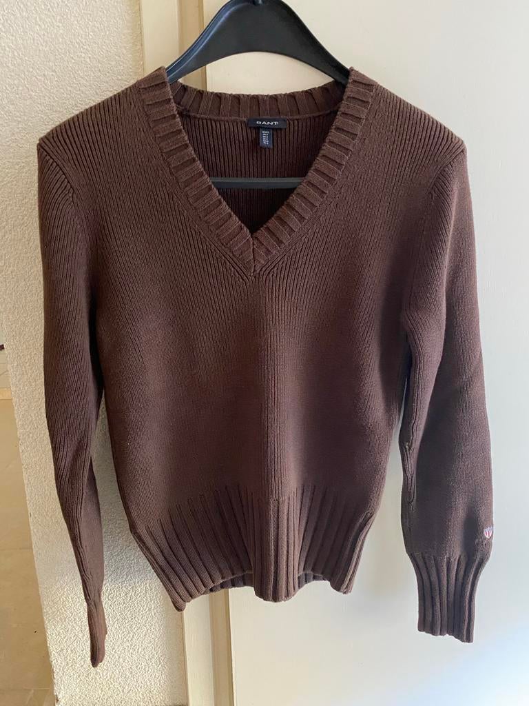 GANT trui donkerbruin maat S - Nieuw, Kleding | Dames, Ophalen of Verzenden, Nieuw, Maat 36 (S), Bruin