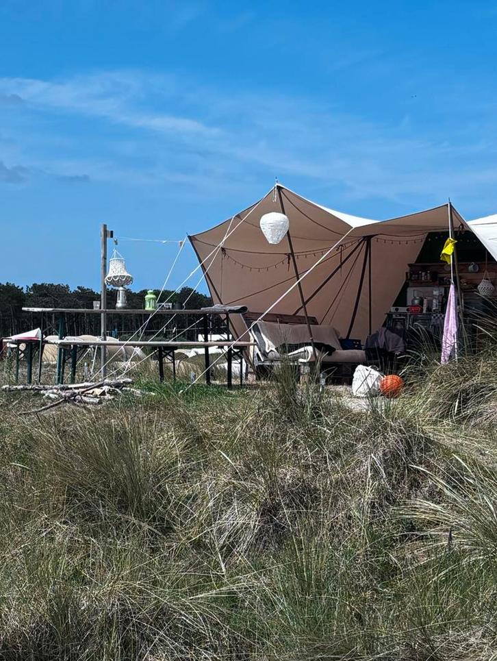 – Tent te Huur op Camping Stortemelk vlieland, Caravans en Kamperen, Verhuur