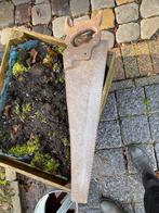 Antieke Handzaag met Gravure, Ophalen of Verzenden, Gebruikt