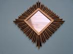 Sunburst zonnespiegel zon spiegel vierkant ruit, Minder dan 50 cm, Vierkant, Ophalen of Verzenden, Zo goed als nieuw