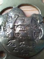 Antiek kleppermannetje uit Engeland met huis in bos 8,5 cm., Antiek en Kunst, Antiek | Koper en Brons, Ophalen of Verzenden, Koper