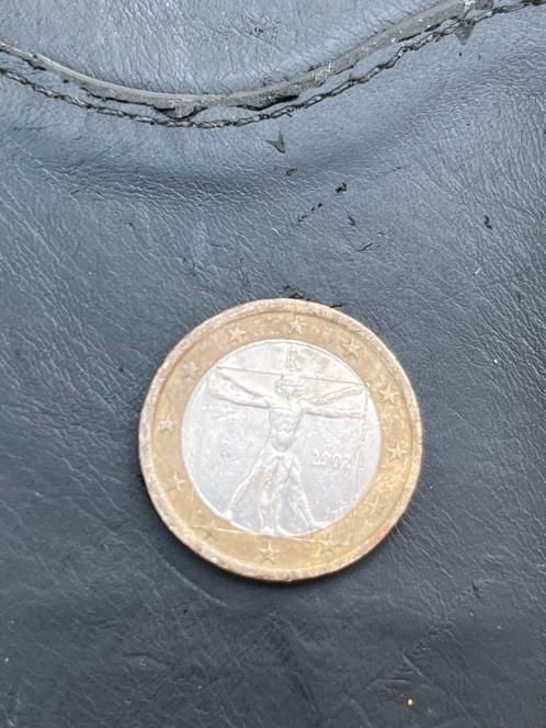 1-euromunt Da Vinci Face Error, Postzegels en Munten, Munten | Europa | Euromunten, 1 euro, Italië, Ophalen