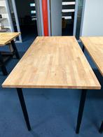 GERTON Eiken houten bureau blad + poten, Huis en Inrichting, Tafels | Eettafels, Ophalen, Zo goed als nieuw, Rechthoekig