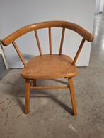 Retro Stevige Kinderstoel, Ophalen, Gebruikt, Bruin, Eén