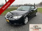 Saab 9-3 Cabrio 1.8t Linear 2009 157DKM, Auto's, Beige, 4 cilinders, 4 stoelen, Zwart