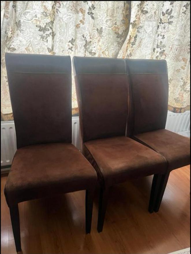 Huiskamerstoelen, Huis en Inrichting, Stoelen, Zo goed als nieuw, Bruin, Ophalen