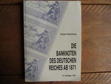 Die Banknoten de Deutschen Reiches ab 1871 beschikbaar voor biedingen