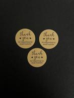 25 stuks sluitstickers stickers bedankt sticker Thank You..., Ophalen of Verzenden, Nieuw, Overige typen