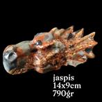 Jaspis Draak Conglomeraat - 14cm, Antiek en Kunst, Ophalen of Verzenden