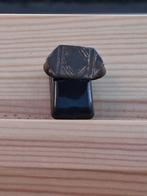 Romeinse Bronzen Ring met Geometrisch Motief, Gebruikt, Bruin, Ophalen of Verzenden, Dame of Heer