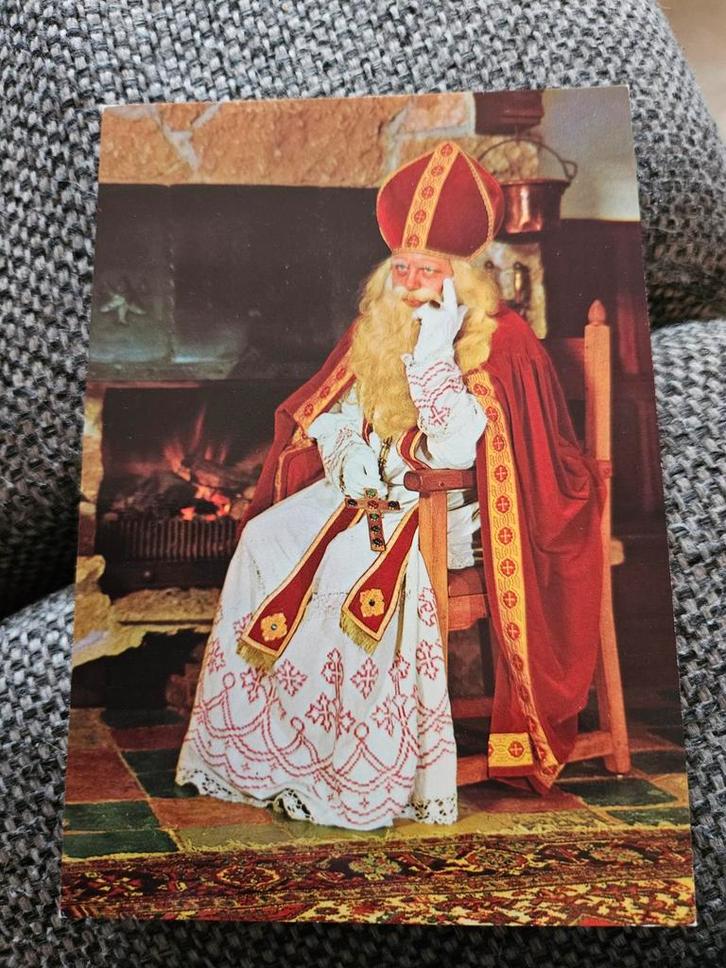 Sinterklaas oude ansichtkaart, Verzamelen, Ansichtkaarten | Themakaarten, Gelopen, 1960 tot 1980, Ophalen of Verzenden