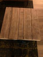 Steigerhouten salontafel, Huis en Inrichting, Tafels | Salontafels, Ophalen, Gebruikt, 50 tot 100 cm, Vierkant