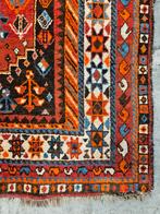 Handgeknoopt Perzisch wol Antiek Shiraz tapijt 160x228cm, Huis en Inrichting, Stoffering | Tapijten en Kleden, Crème, Gebruikt