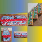 PEIJNENBURG koekblik rood en 3 x oranje + Fokke & Sukke blik, Ophalen of Verzenden, Nieuw, Koek(jes), Overige merken