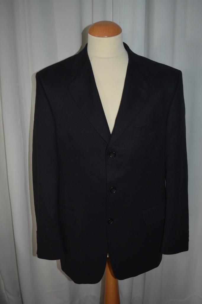 Dick Holthaus, prachtig zwart colbert, mt 48, Kleding | Heren, Kostuums en Colberts, Zo goed als nieuw, Maat 48/50 (M), Zwart