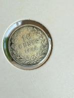 10 cent 1906, Postzegels en Munten, Munten | Nederland, Ophalen of Verzenden, Koningin Wilhelmina, 10 cent