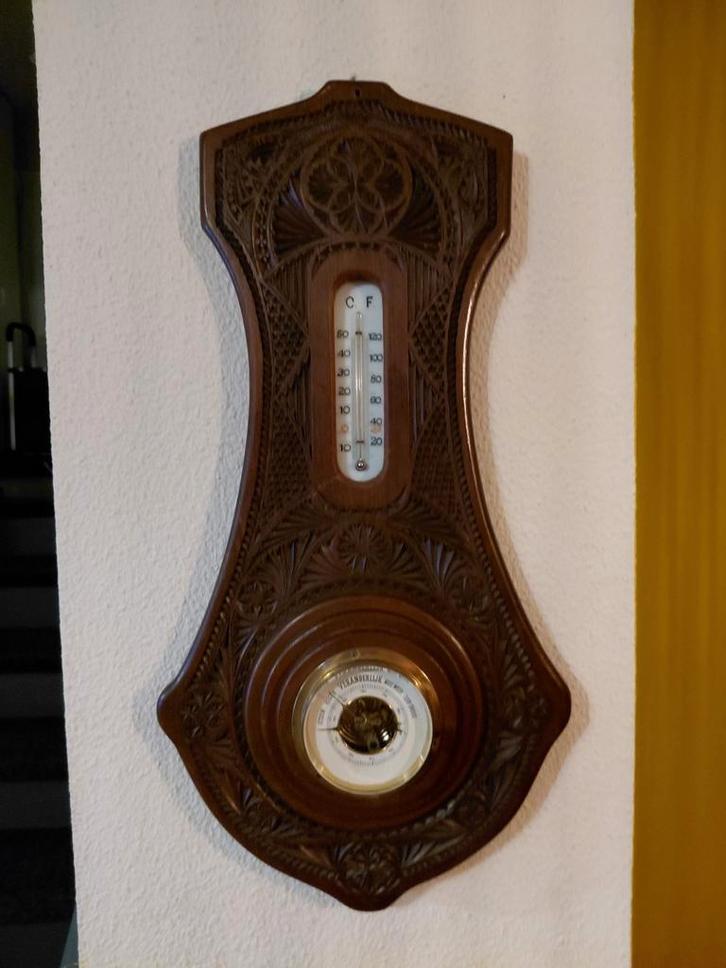 Areniod Houten Weerstation - Zwarte Woud Stijl, Antiek en Kunst, Antiek | Koper en Brons, Ophalen of Verzenden