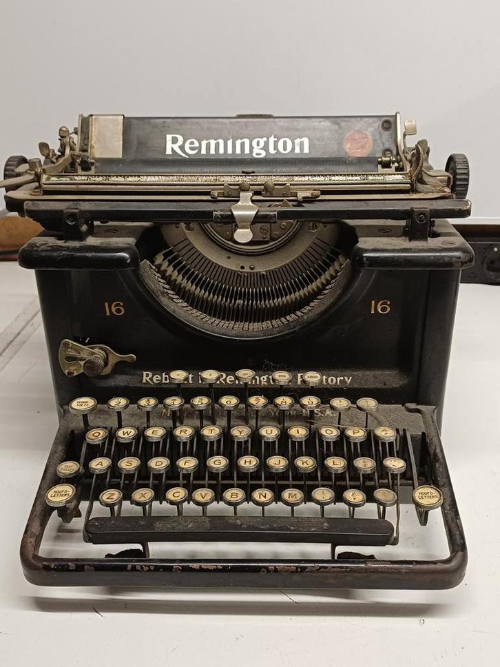 Antieke Remington Typemachine Nr. 16 - Werkend! / 400, Antiek en Kunst, Antiek | Kantoor en Zakelijk, Ophalen of Verzenden