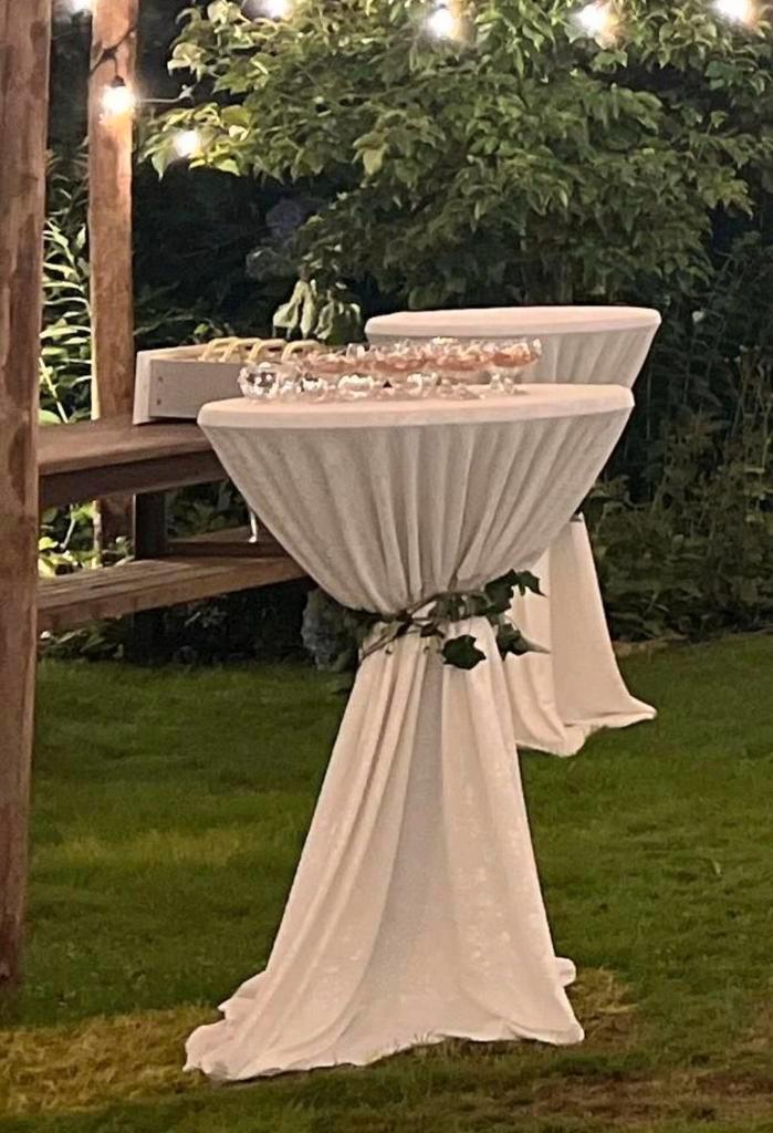 Statafelhoezen Bruiloft Decoratie (3 stuks), Huis en Inrichting, Tafels | Statafels, Zo goed als nieuw, Ophalen of Verzenden