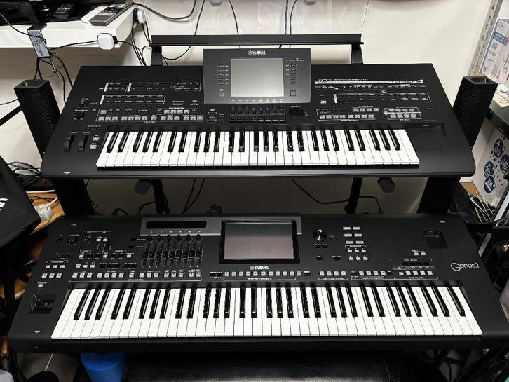 Yamaha Tyros 4 Black Edition+ms04 set+L7 black+hoes,allinn, Muziek en Instrumenten, Keyboards, Zo goed als nieuw, 61 toetsen, Yamaha